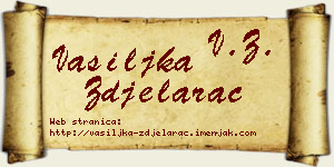 Vasiljka Zdjelarac vizit kartica